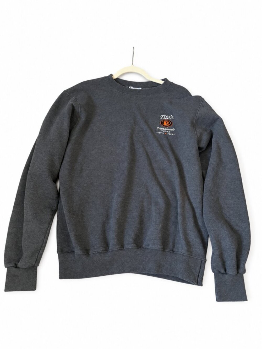 Champion Titos Handmade Vodka Gray Crewneck Sweatshirt Small